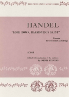 Click to see a full size image of this cover Cover for the book Look Down Harmonious Saint by George Frederick Handel