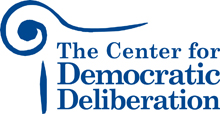 Center for Democratic Deliberation logo with a link to that site