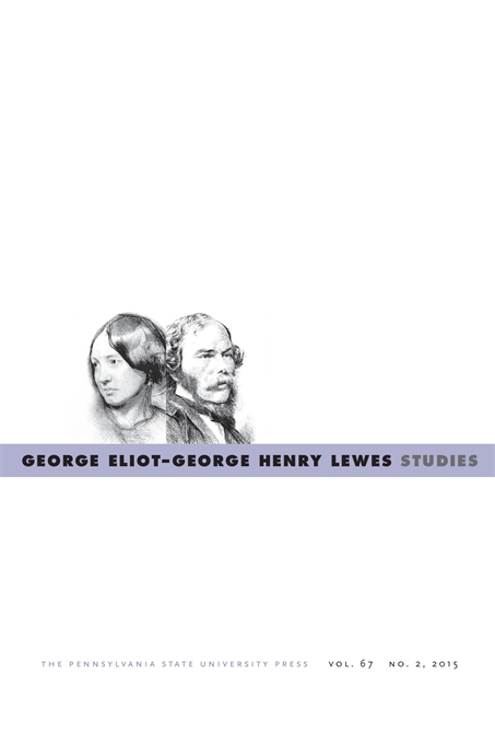 Cover image for George Eliot—George Henry Lewes Studies