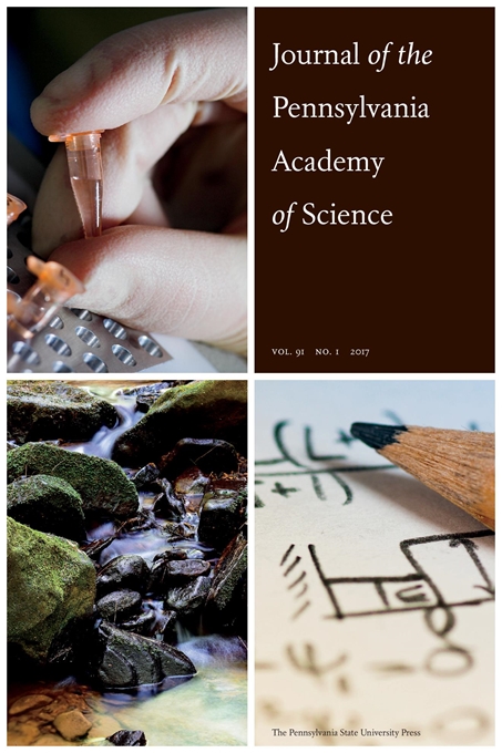 Cover image for Journal of the Pennsylvania Academy of Science