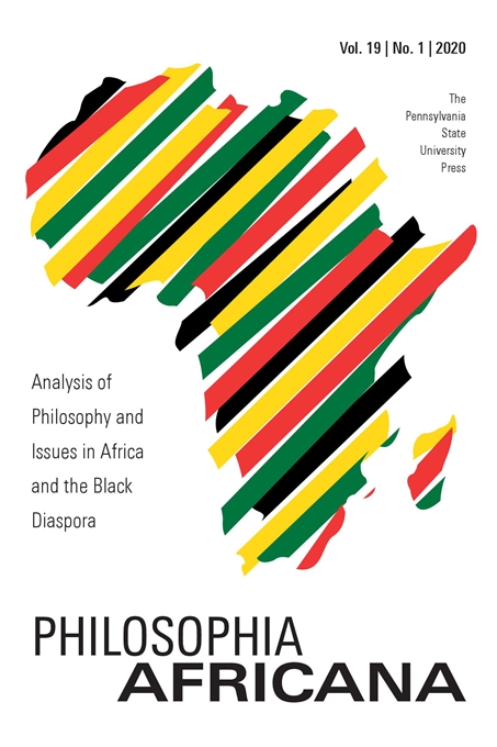 Cover image for Philosophia Africana: Analysis of Philosophy and Issues in Africa and the Black Diaspora