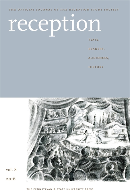 Cover image for Reception: Texts, Readers, Audiences, History
