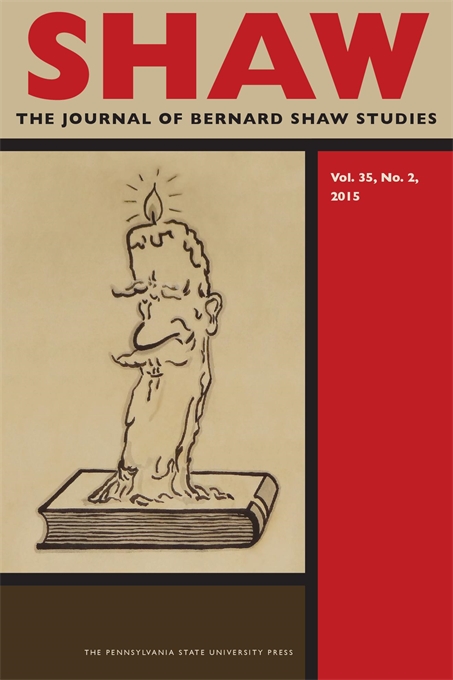 Cover image for SHAW: The Journal of Bernard Shaw Studies