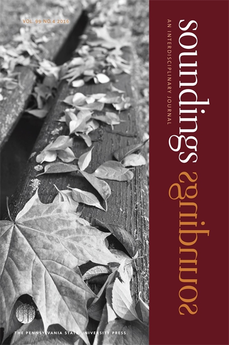 Cover image for Soundings: An Interdisciplinary Journal