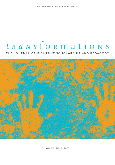 Cover image for Transformations: The Journal of Inclusive Scholarship and Pedagogy
