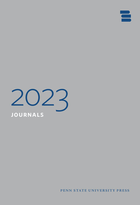 Cover for PSUP Journals catalog