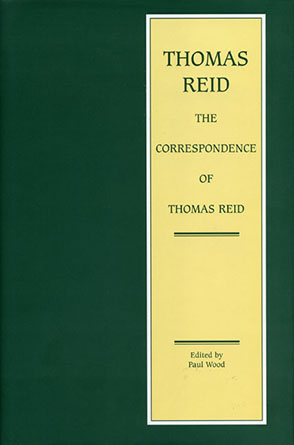 Cover image for The Correspondence of Thomas Reid Edited by Paul Wood