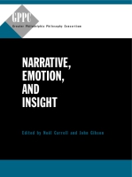 Cover image for Narrative, Emotion, and Insight Edited by Noël Carroll and John Gibson