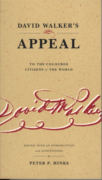 Cover for David Walker’s Appeal to the Coloured Citizens of the World