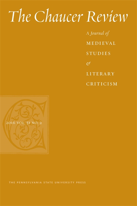 Cover image for The Chaucer Review: A Journal of Medieval Studies and Literary Criticism