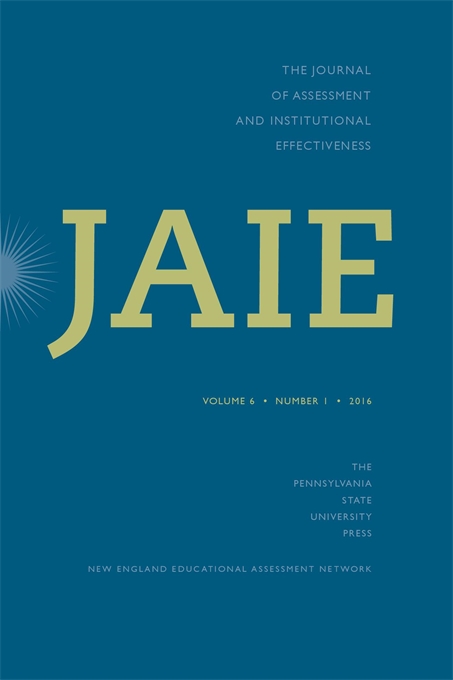 Cover image for The Journal of Assessment and Institutional Effectiveness