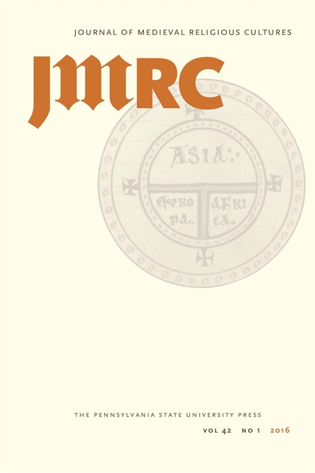 Cover image for Journal of Medieval Religious Cultures