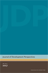 Cover image for Journal of Development Perspectives