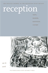 Cover image for Reception: Texts, Readers, Audiences, History