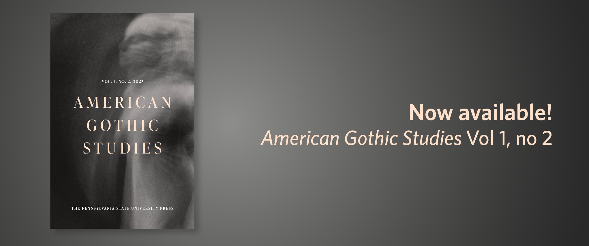 New issue of American Gothic Studies available