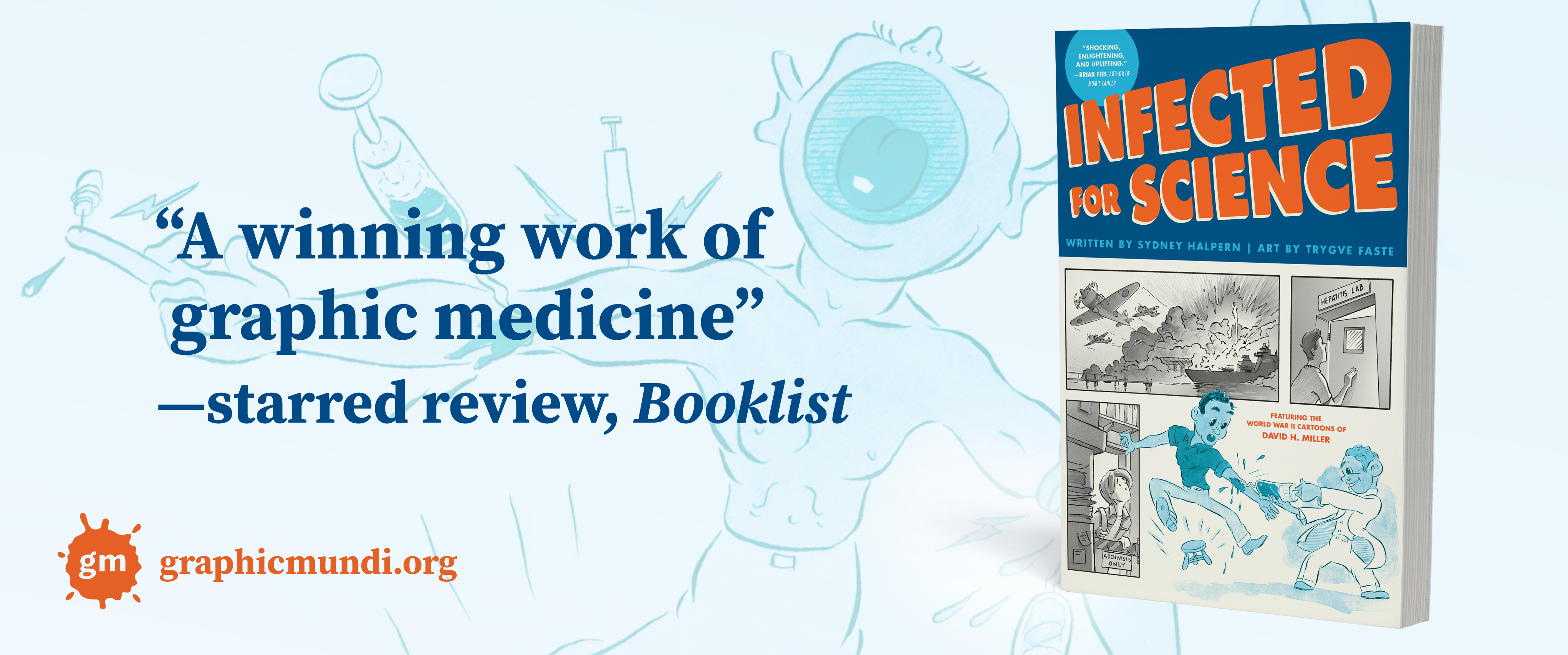 Infected for Science graphic novel banner