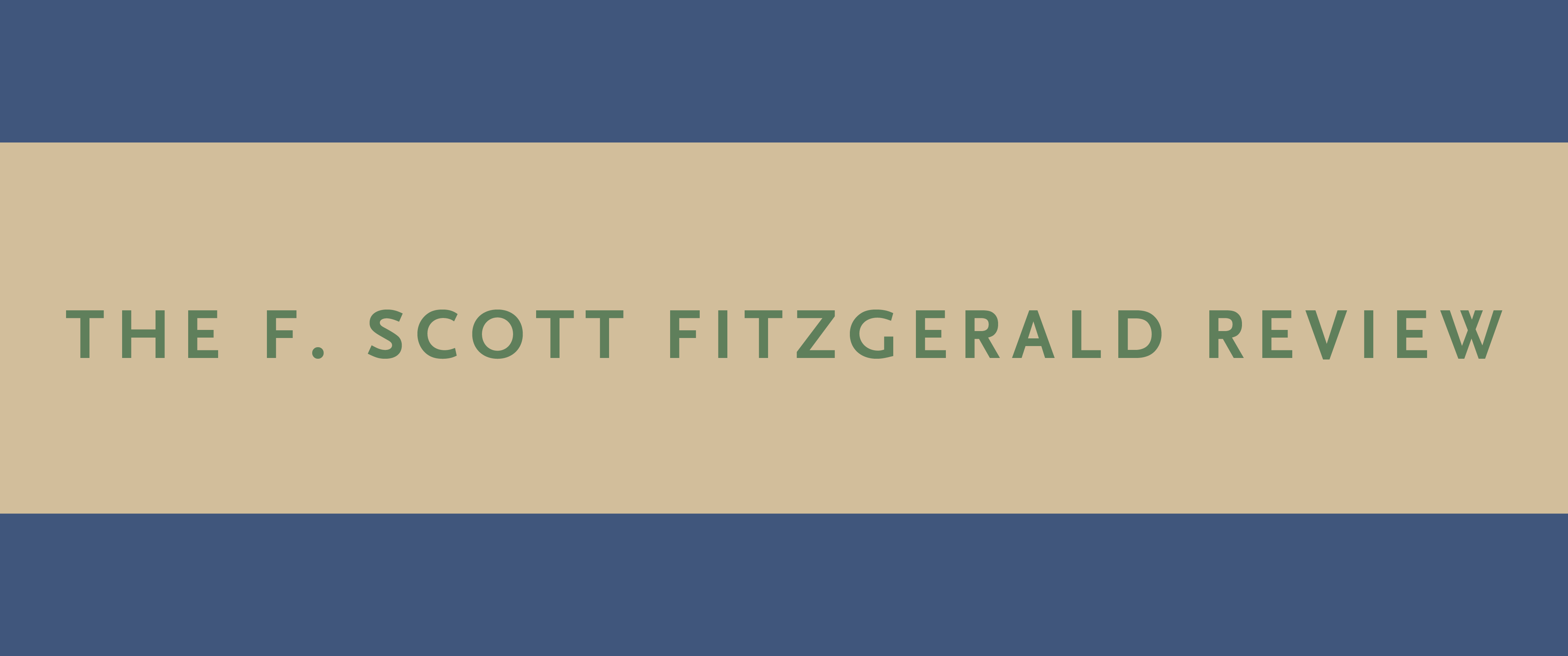 F Scott Fitzgerald Review journal banner