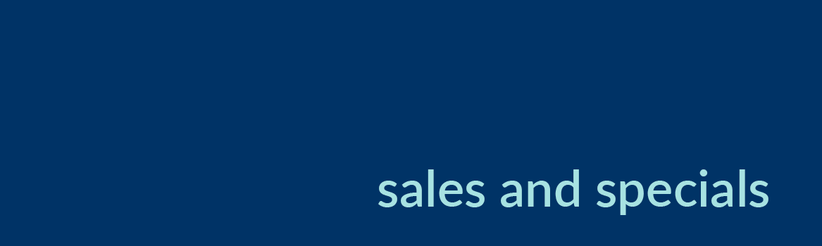 Sales and Specials banner